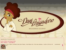 Tablet Screenshot of danibrigadeiro.com